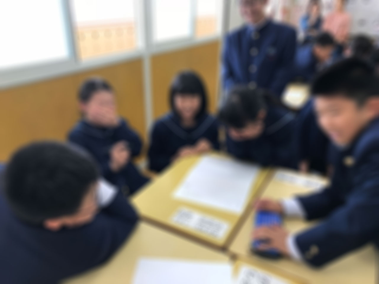 那珂川北中学校 授業参観の様子