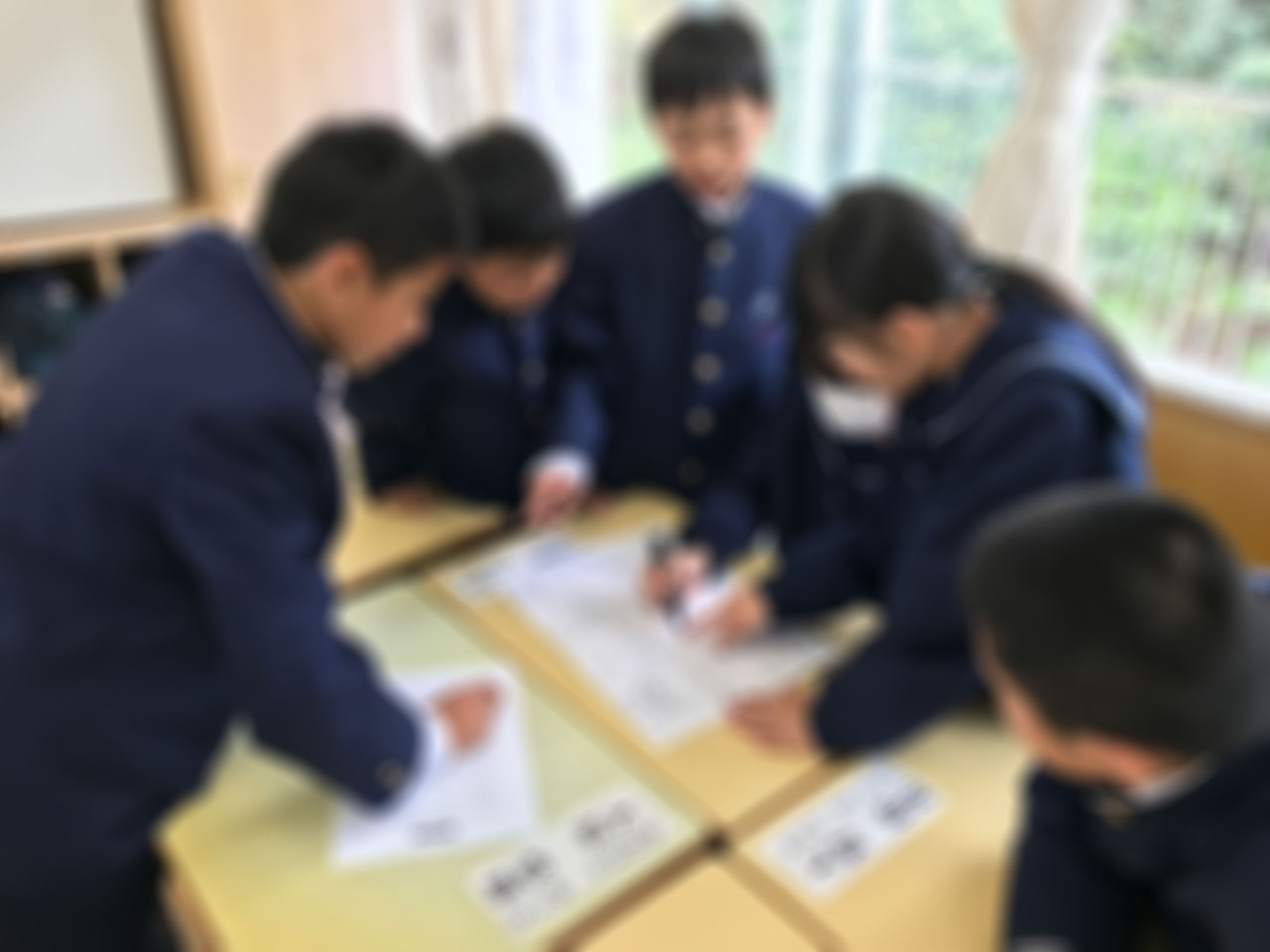 那珂川北中学校 授業参観の様子
