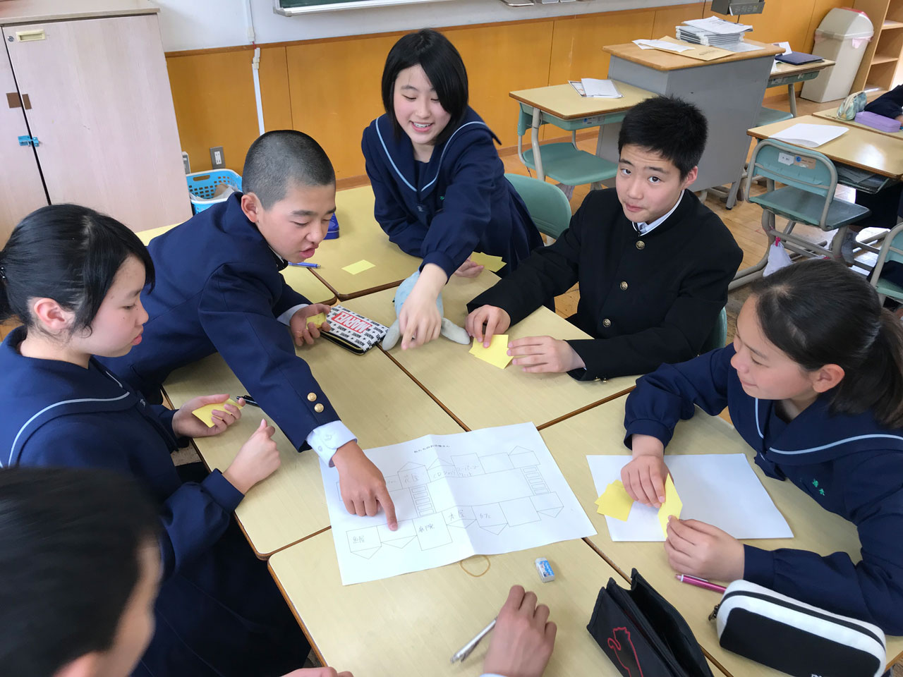 那珂川北中学校 授業参観の様子