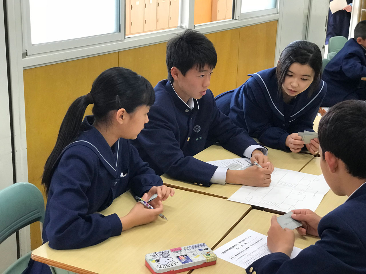 那珂川北中学校 授業参観の様子