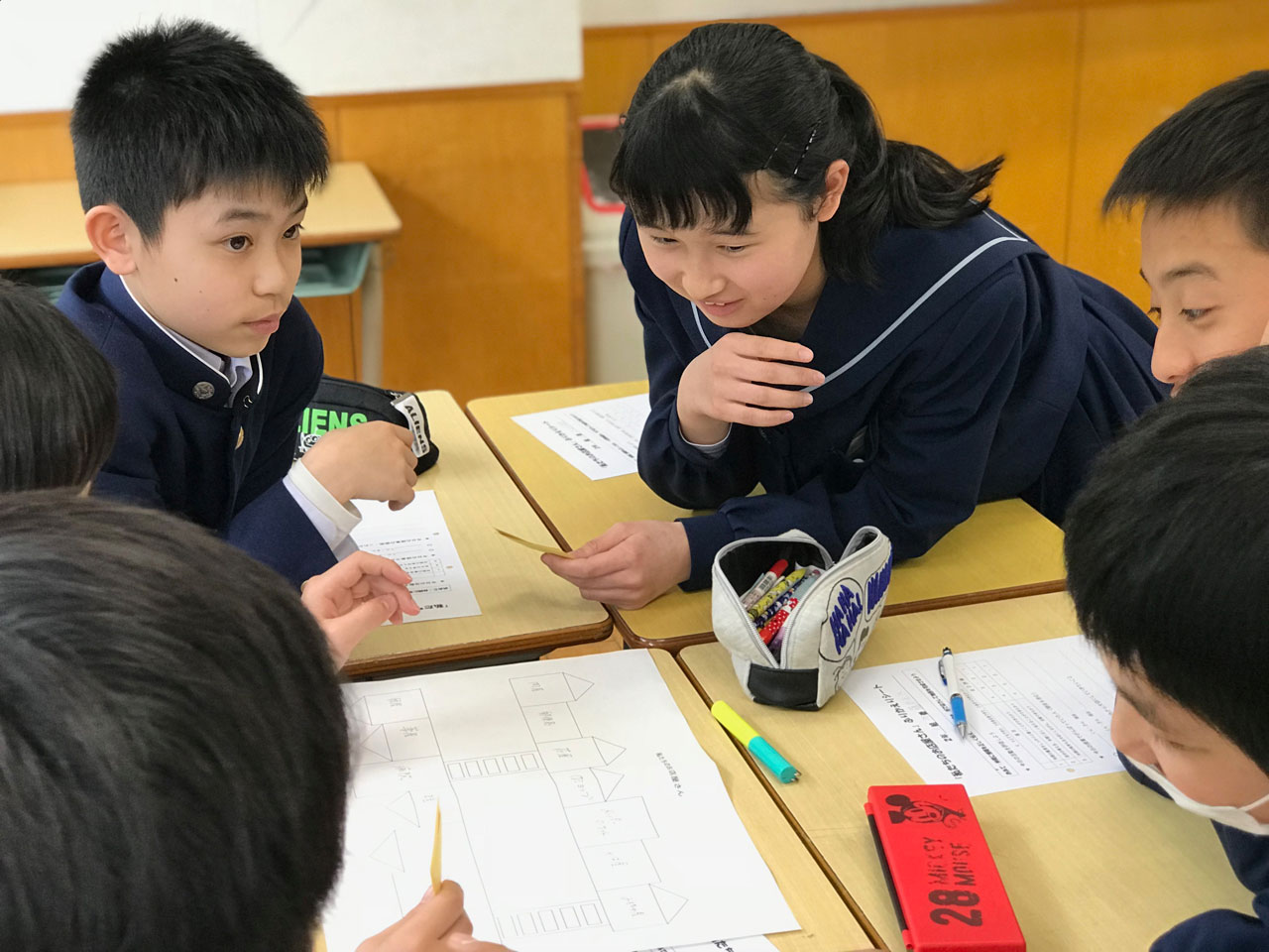 那珂川北中学校 授業参観の様子