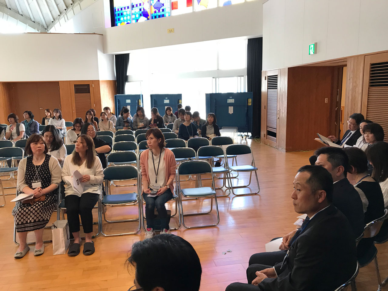 那珂川北中学校 タブレットPTA総会の様子