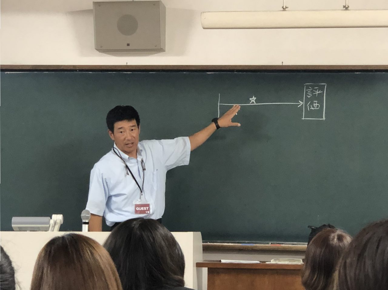 那珂川北中学校 小林先生、大学で授業