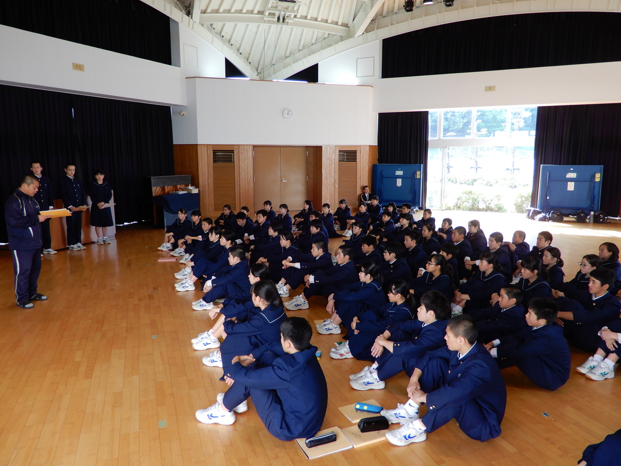那珂川北中学校 体育祭リーダー集会