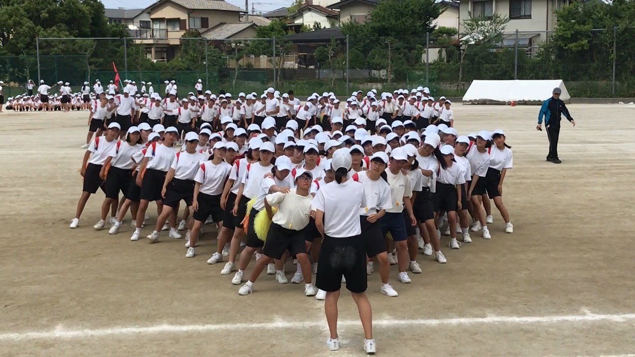 那珂川北中学校 第15回体育祭の練習
