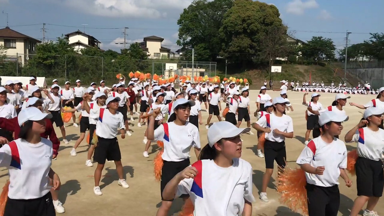 那珂川北中学校 第15回体育祭の練習