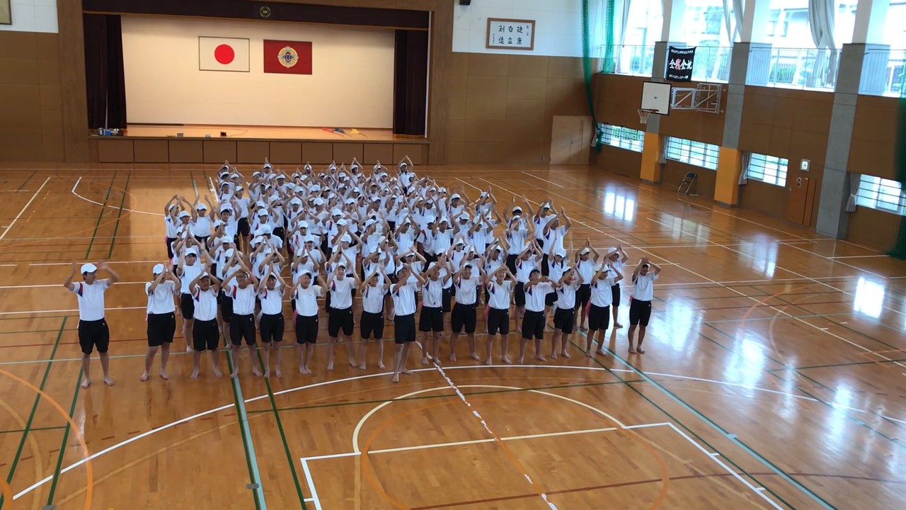 那珂川北中学校 第15回体育祭の練習