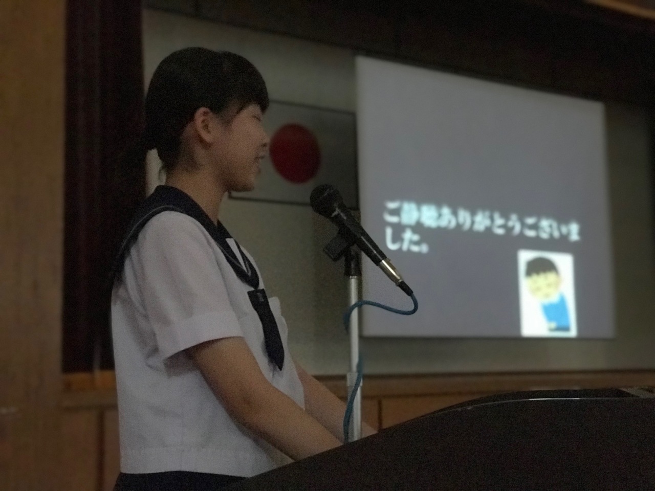 那珂川北中学校 生徒総会の様子