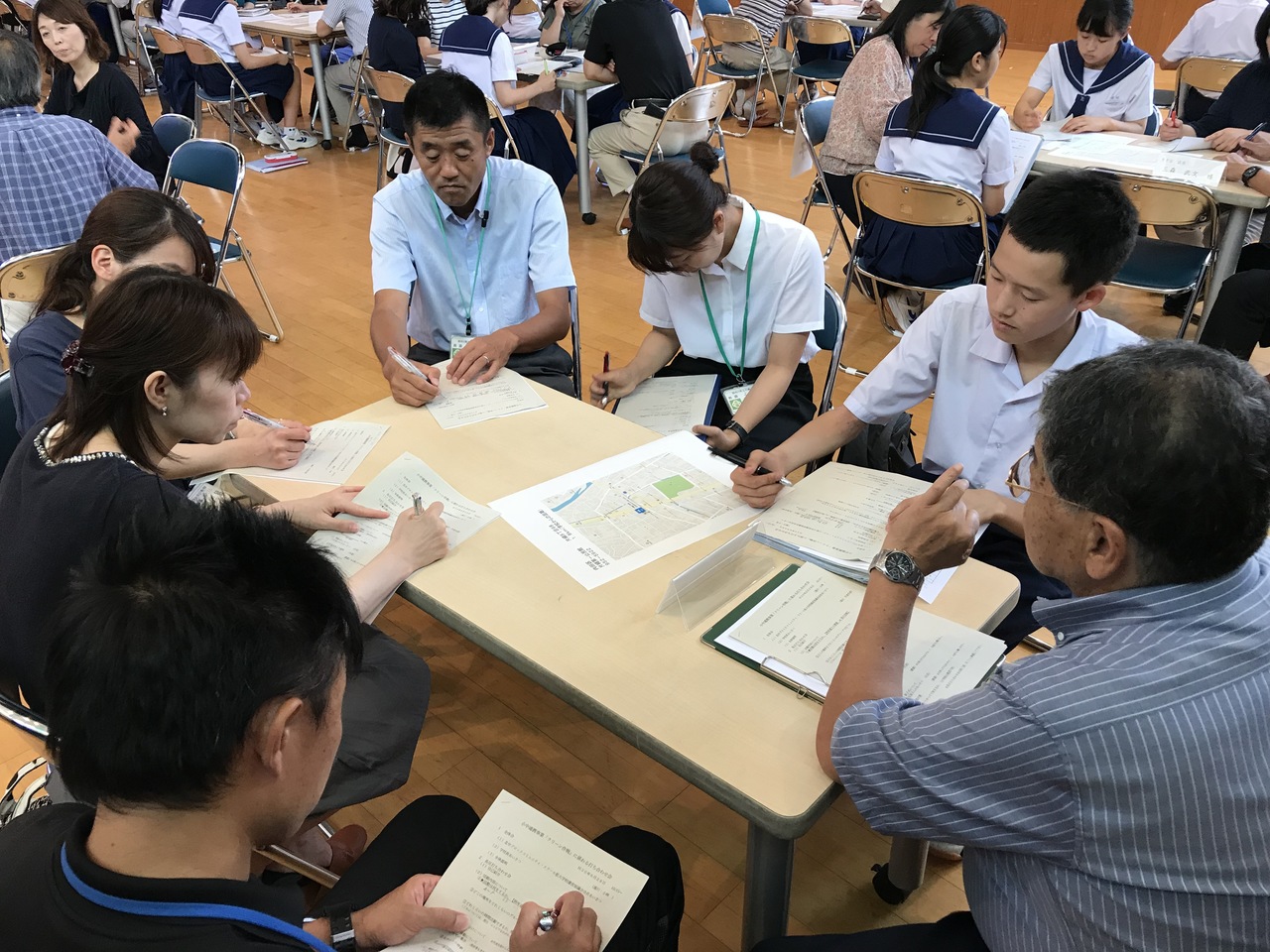 那珂川北中学校 小中合同クリーン作戦の打ち合わせ会
