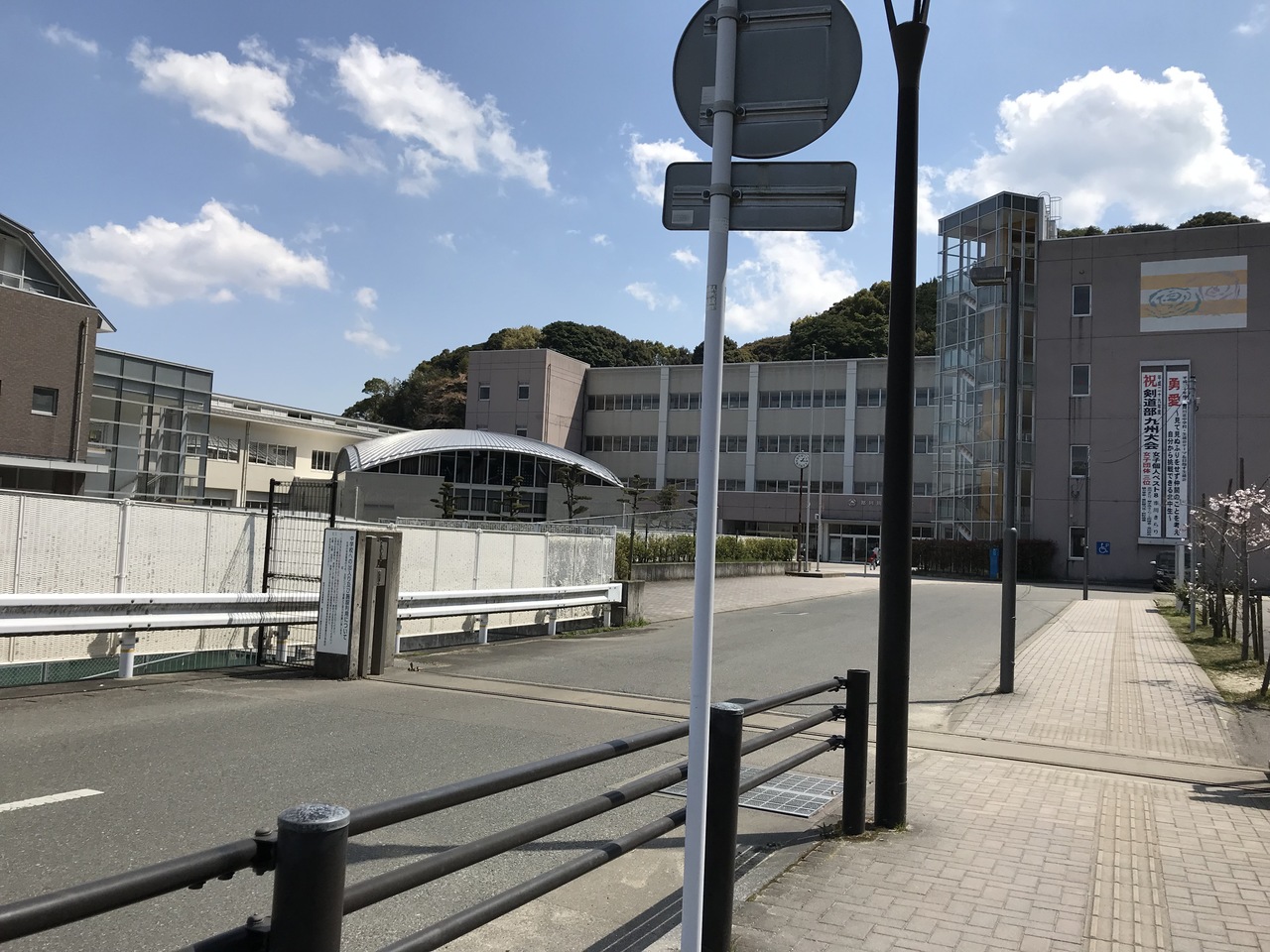 那珂川北中学校 満開の桜