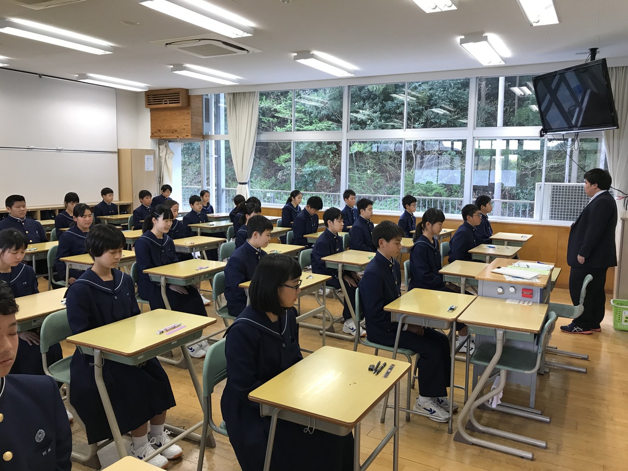 那珂川北中学校 初めてのテスト、初めての給食、部活動紹介