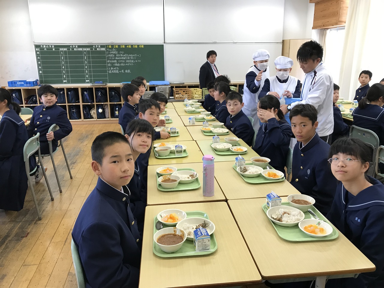 那珂川北中学校 初めてのテスト、初めての給食、部活動紹介