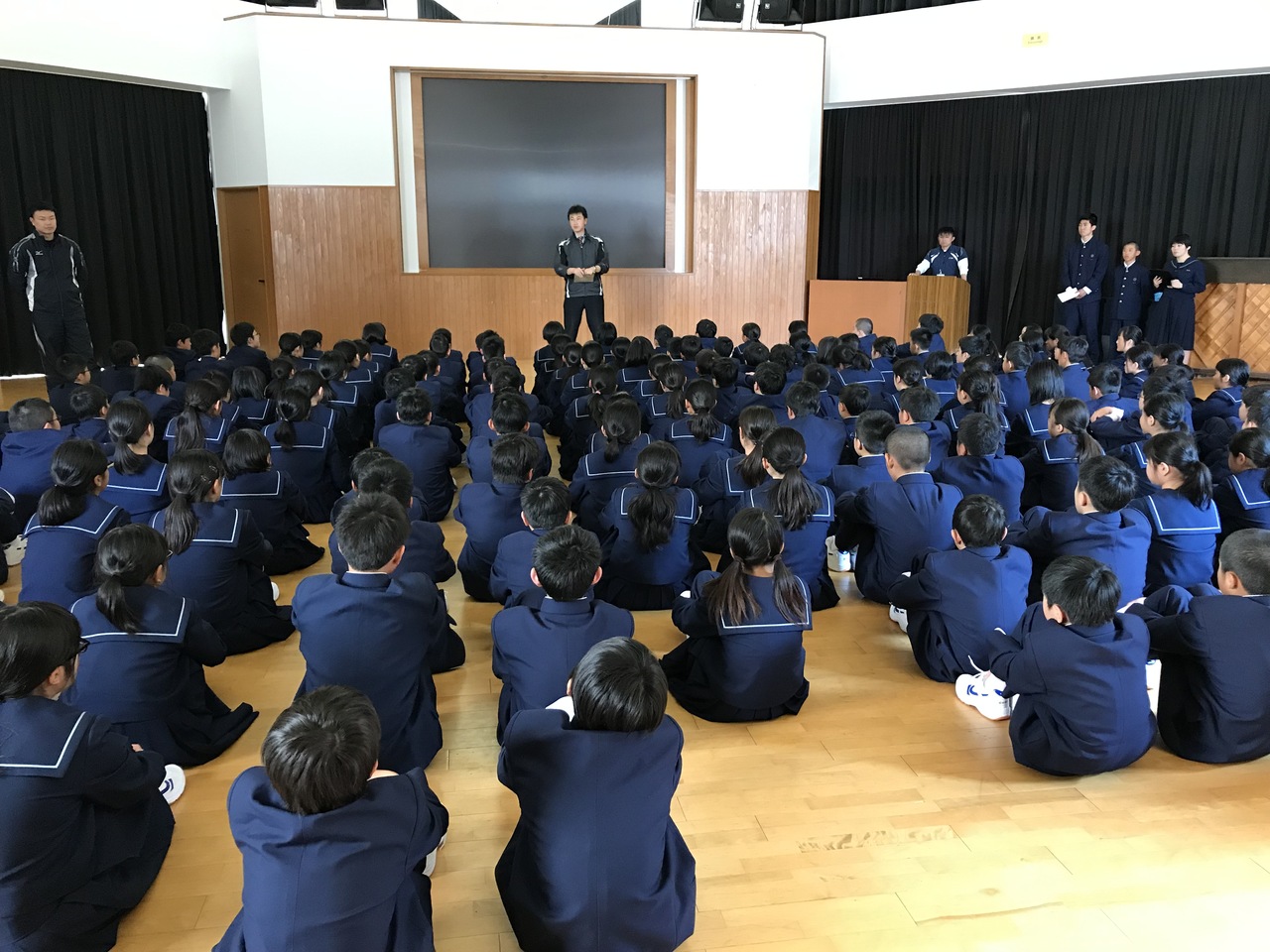 那珂川北中学校 初めてのテスト、初めての給食、部活動紹介