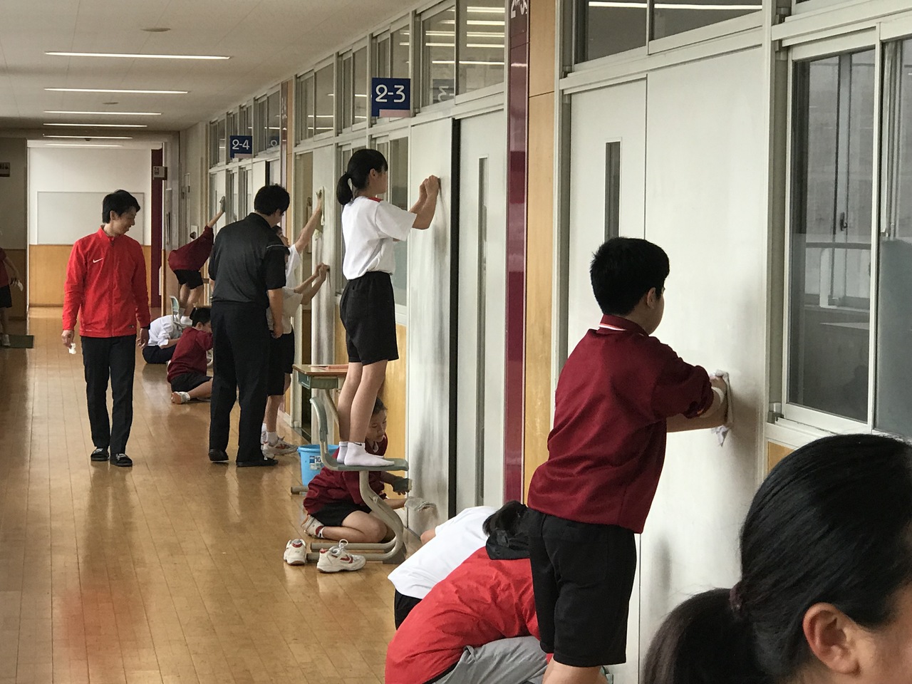 那珂川北中学校 学校をきれいにしよう！　ボランティア