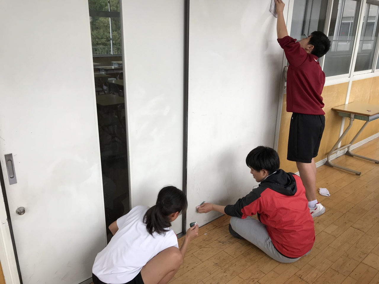 那珂川北中学校 学校をきれいにしよう！　ボランティア