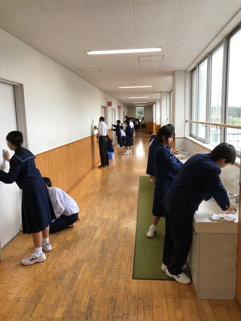 那珂川北中学校 学校をきれいにしよう！　ボランティア