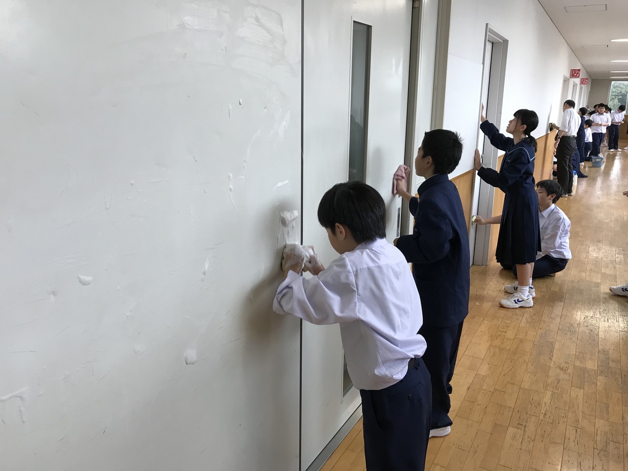 那珂川北中学校 学校をきれいにしよう！　ボランティア