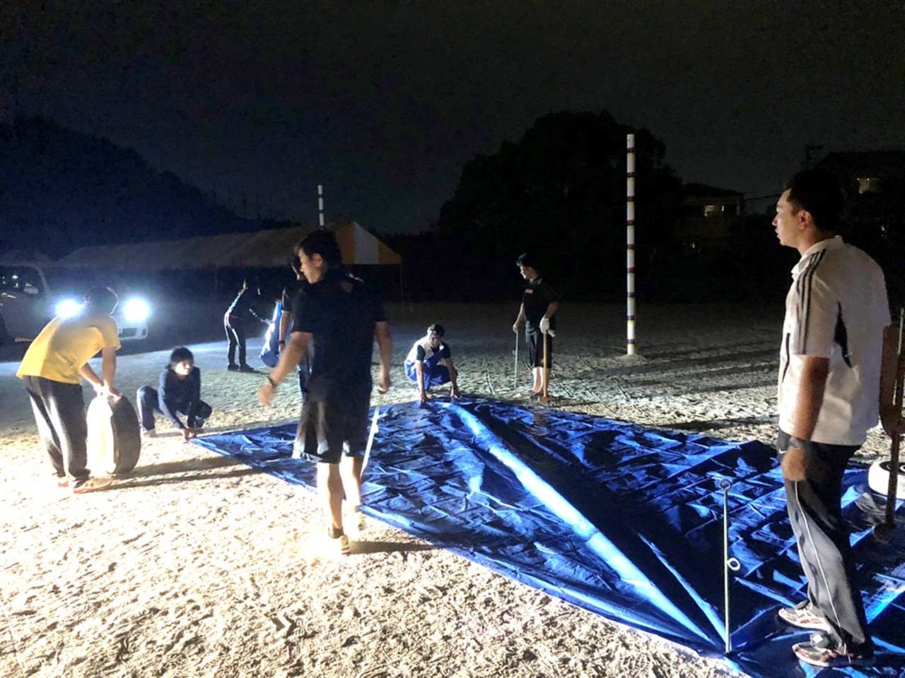 那珂川北中学校 体育祭の準備
