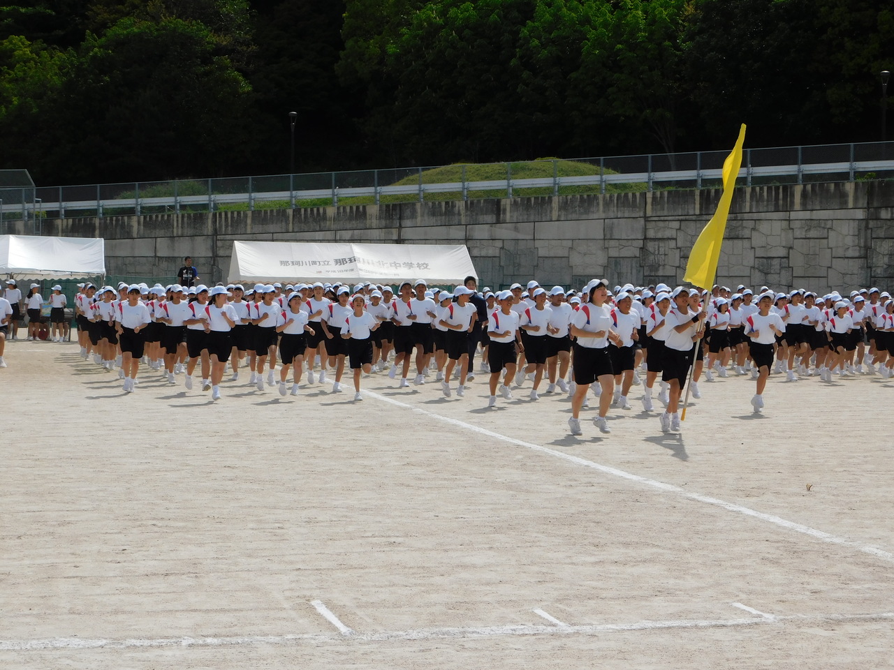 那珂川北中学校 体育祭の練習風景