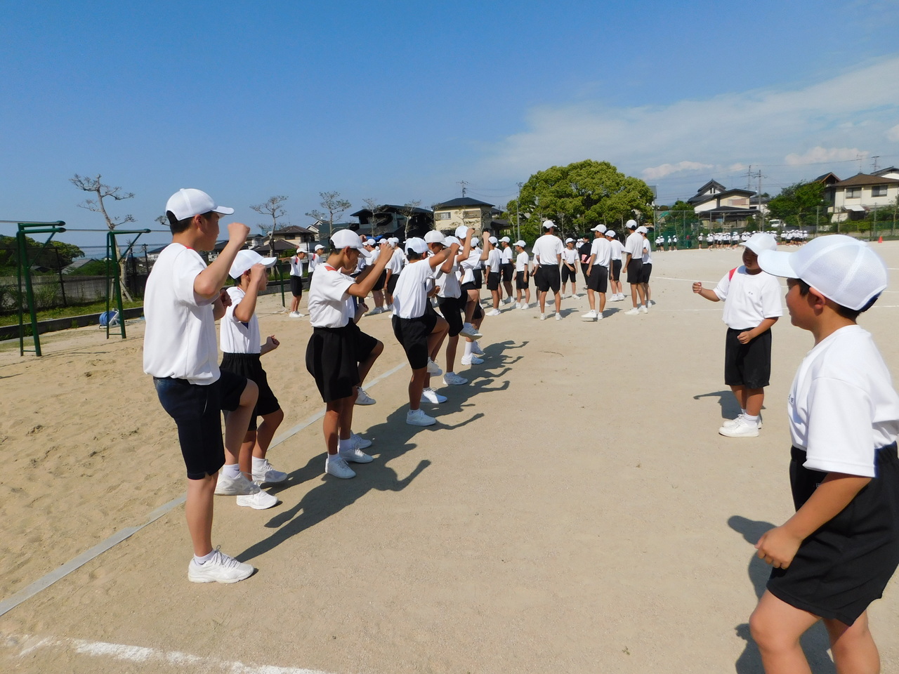 那珂川北中学校 体育祭の練習風景