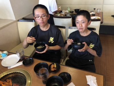 那珂川北中学校 野球部歓迎会