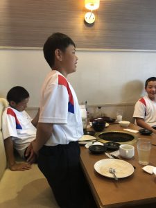 那珂川北中学校 野球部歓迎会