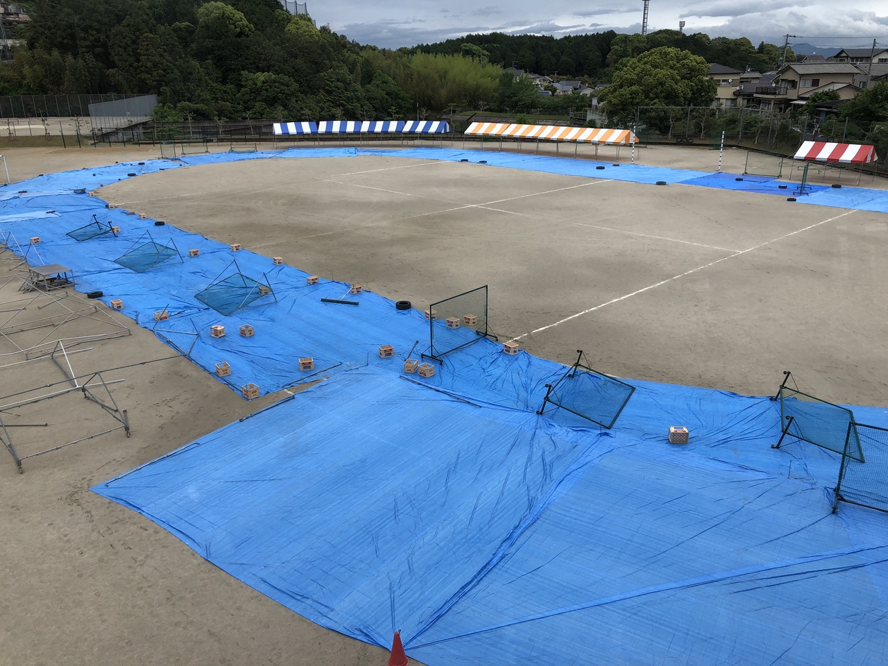 那珂川北中学校 体育祭の準備