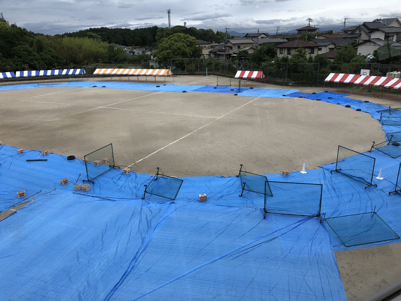 那珂川北中学校 体育祭の準備