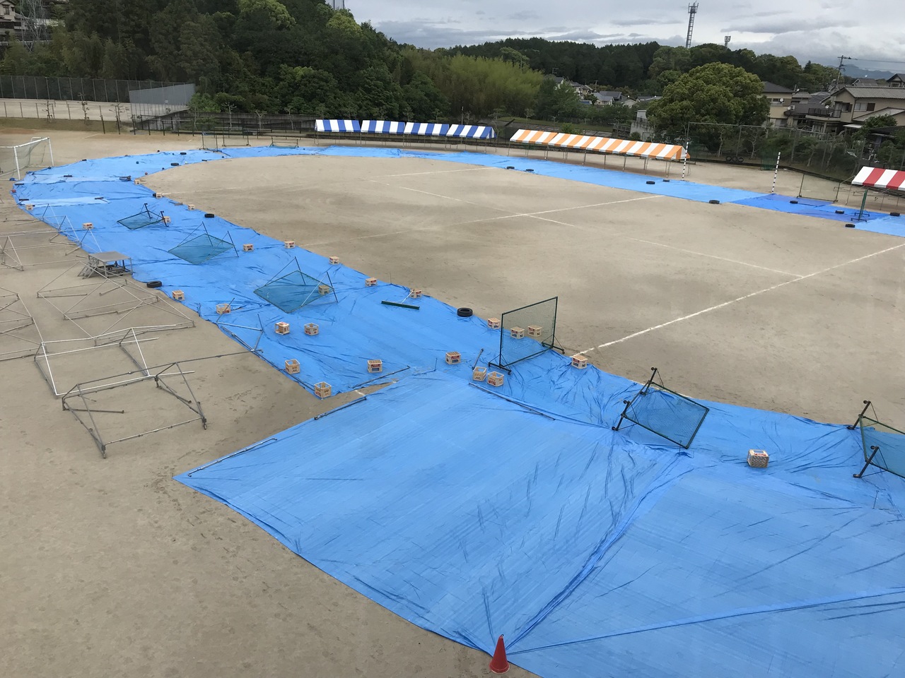 那珂川北中学校 体育祭の準備