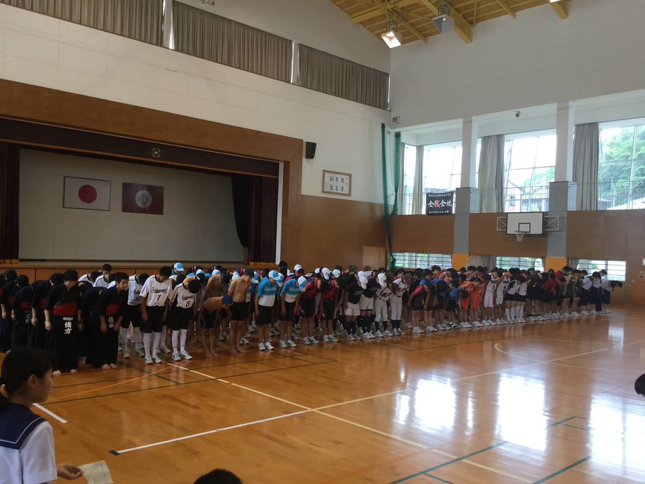 那珂川北中学校 選手激励会