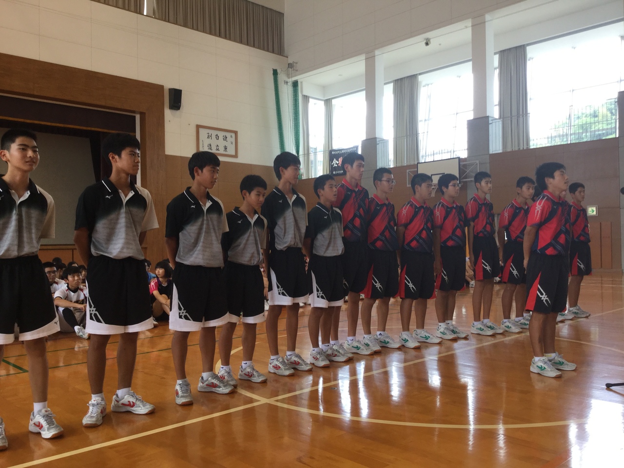 那珂川北中学校 選手激励会