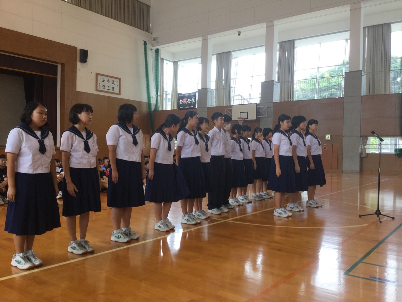 那珂川北中学校 選手激励会
