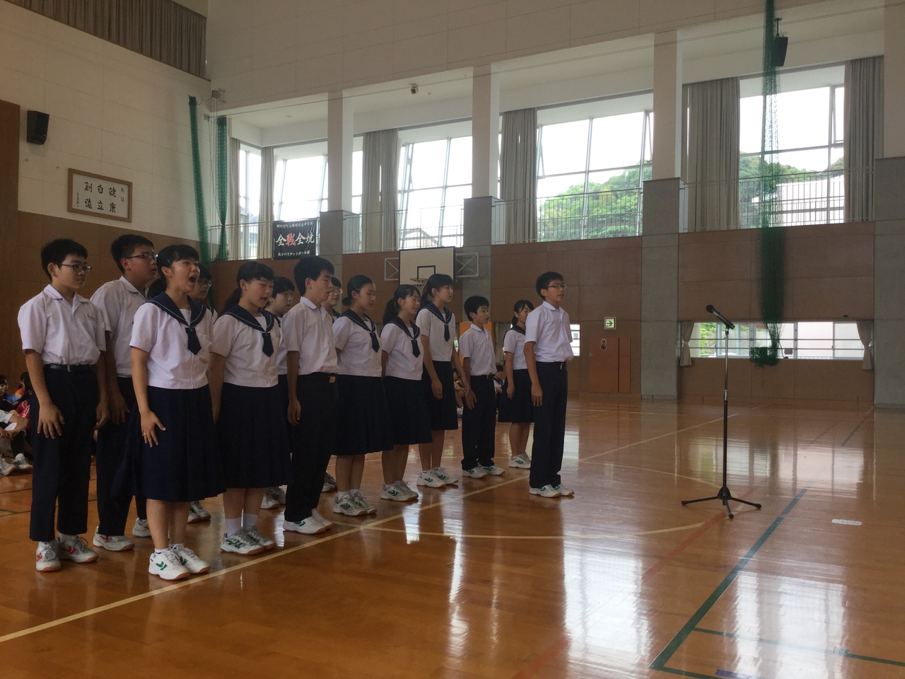 那珂川北中学校 選手激励会