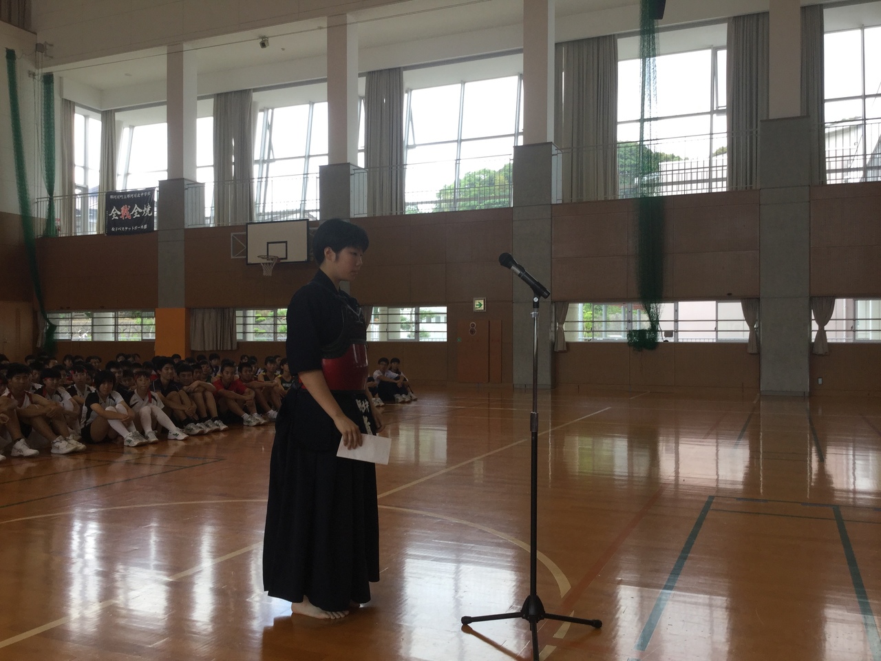 那珂川北中学校 選手激励会