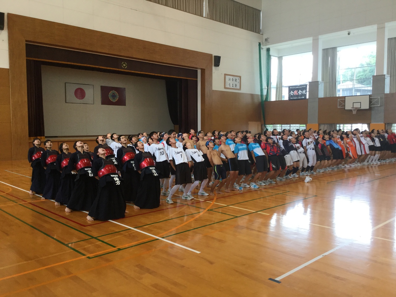 那珂川北中学校 選手激励会