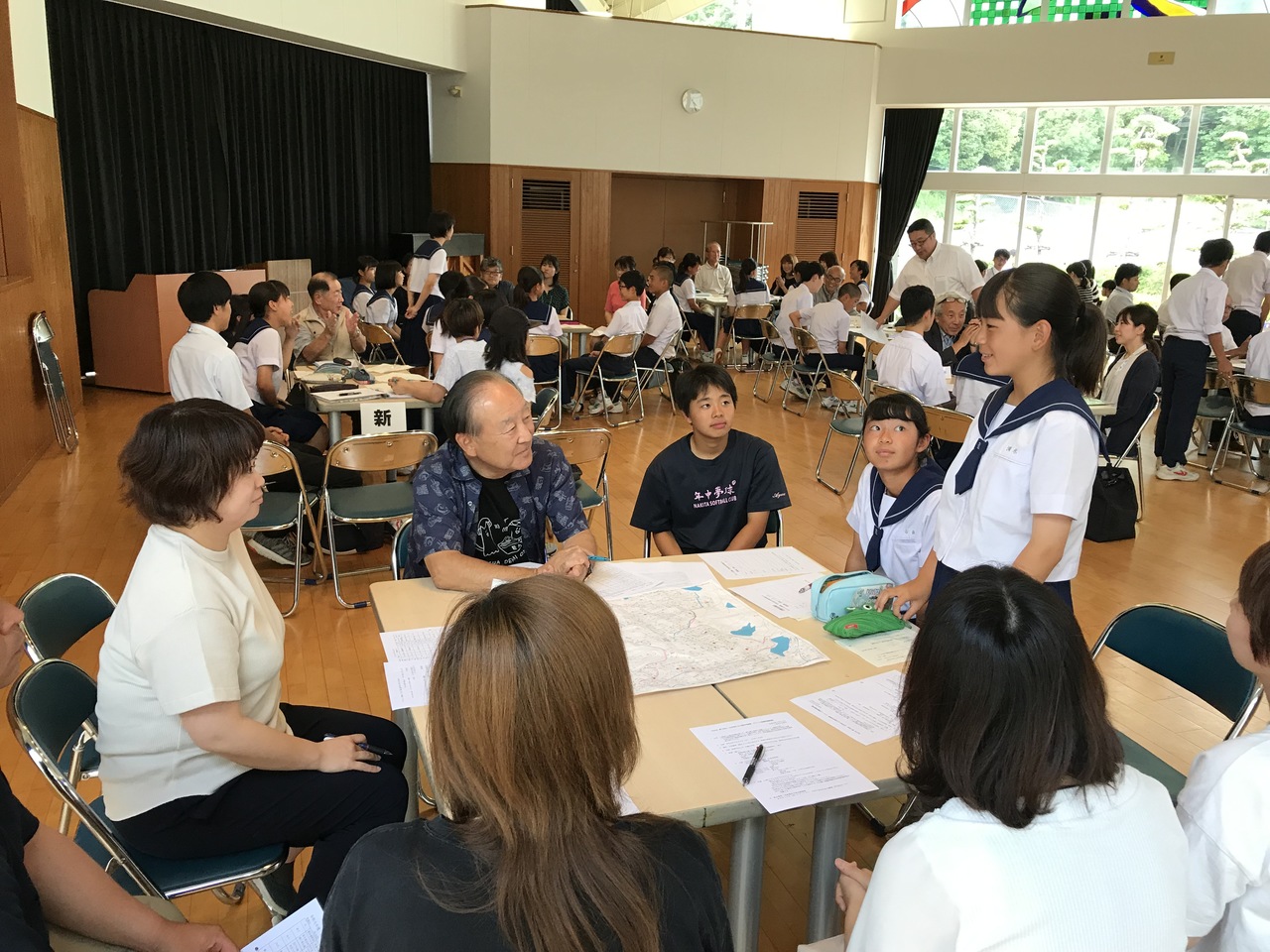 那珂川北中学校 クリーン作戦の打ち合わせ