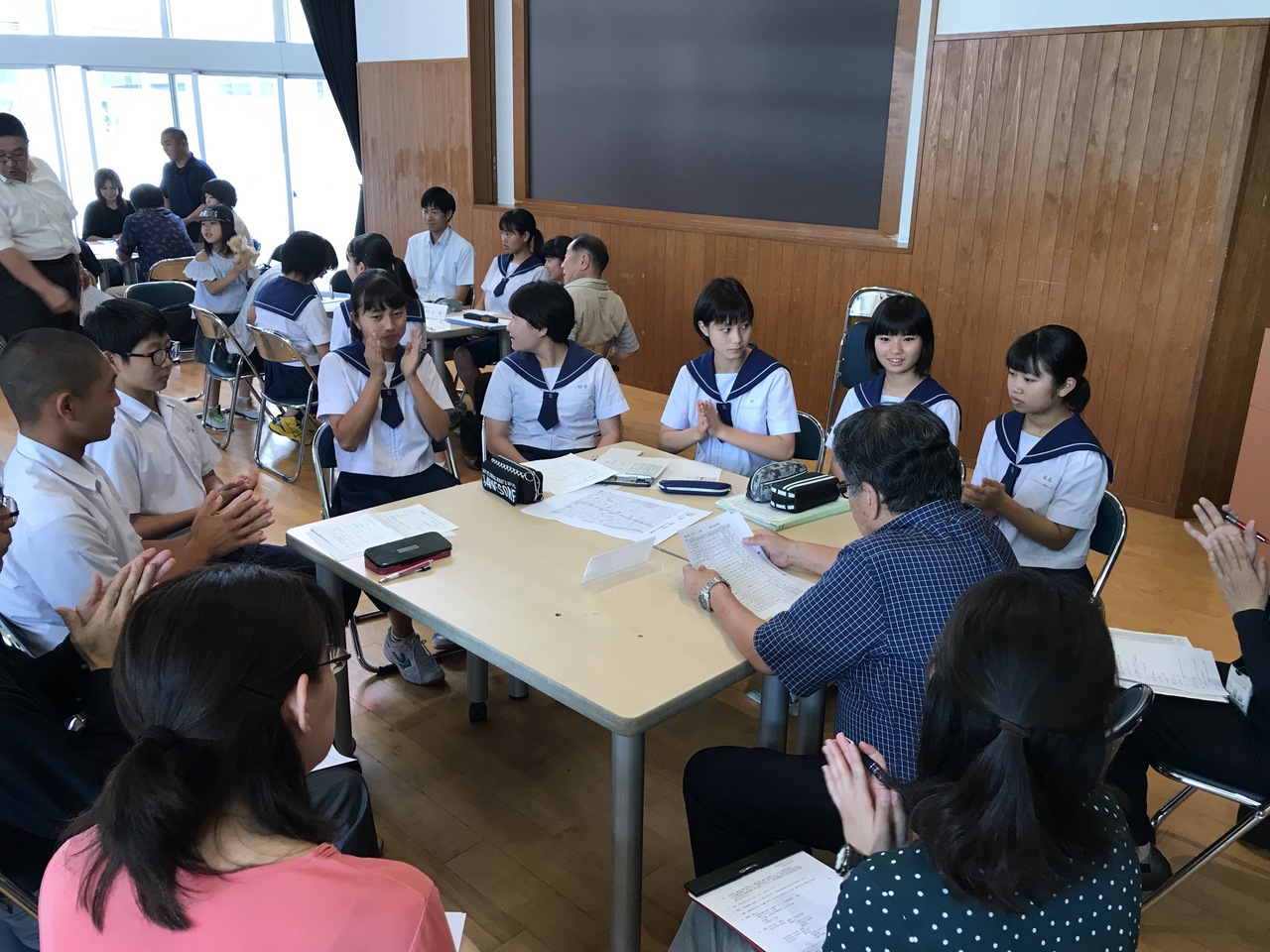 那珂川北中学校 クリーン作戦の打ち合わせ