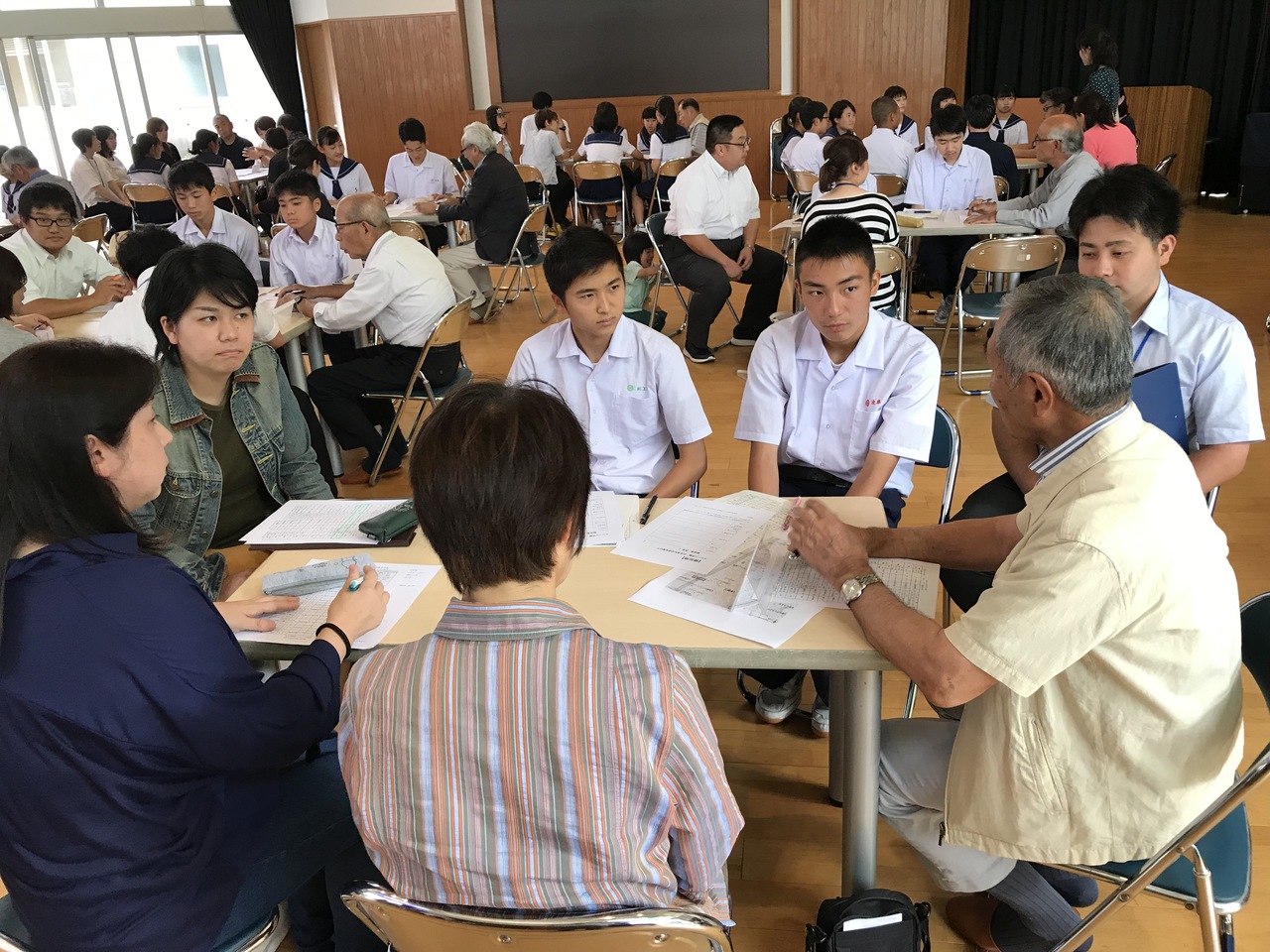 那珂川北中学校 クリーン作戦の打ち合わせ