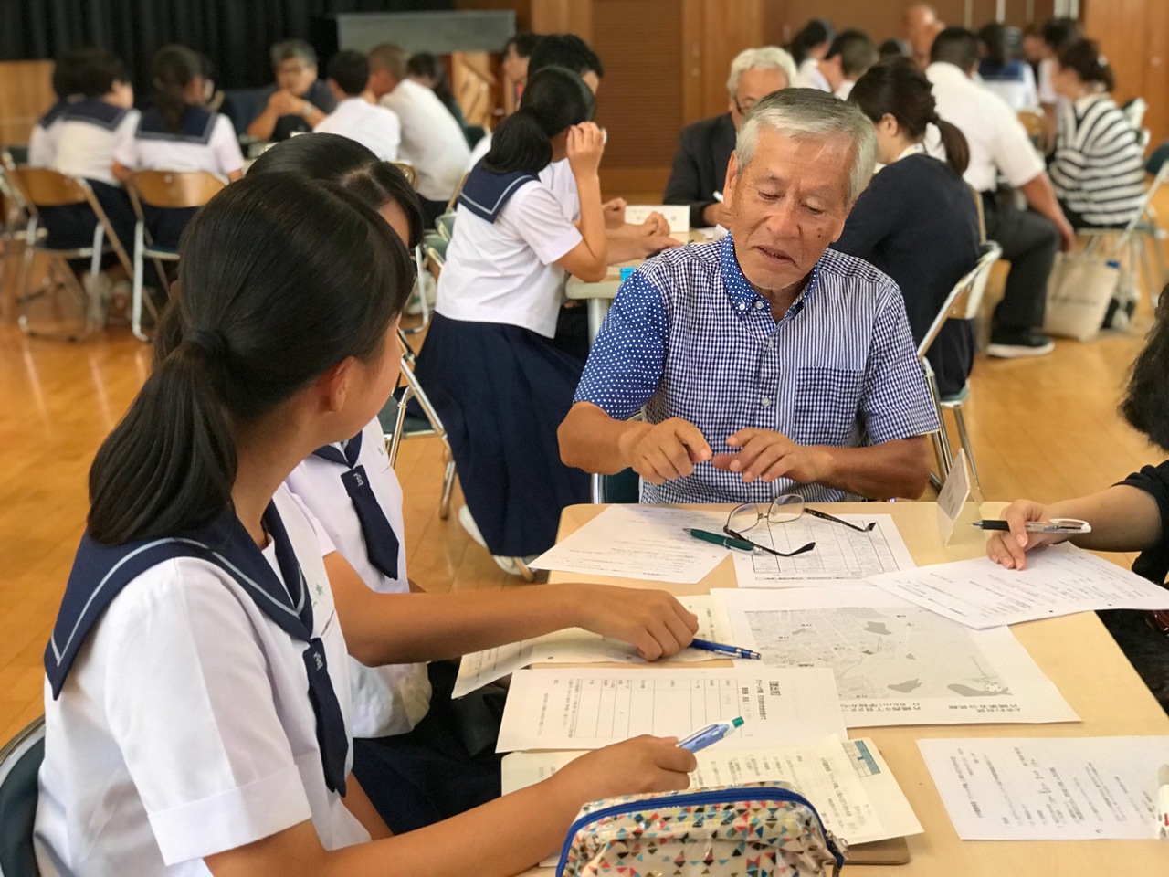 那珂川北中学校 クリーン作戦の打ち合わせ