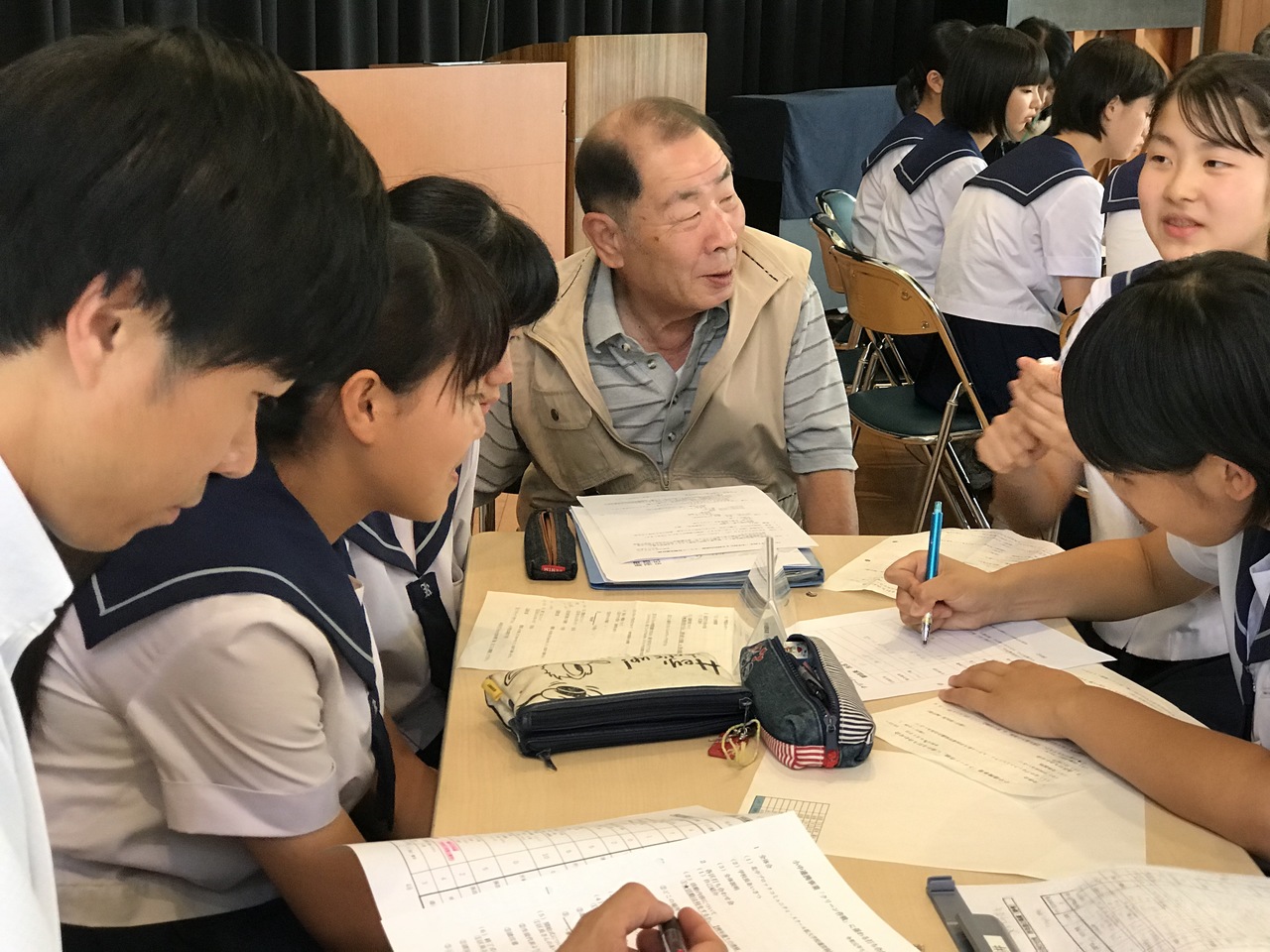 那珂川北中学校 クリーン作戦の打ち合わせ