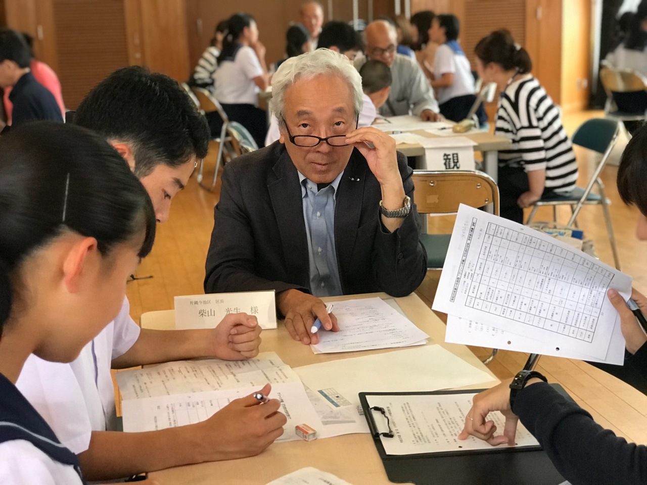 那珂川北中学校 クリーン作戦の打ち合わせ