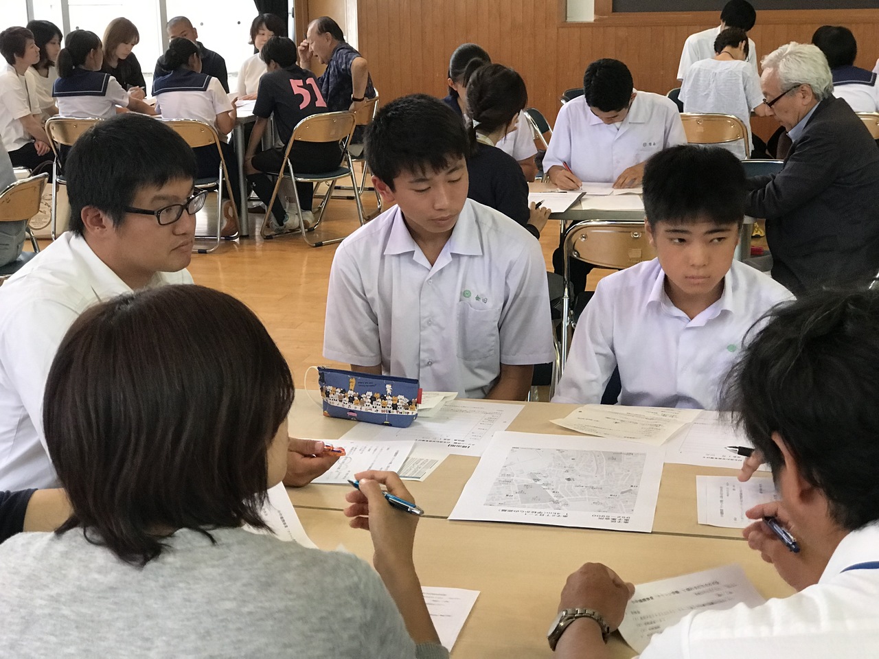 那珂川北中学校 クリーン作戦の打ち合わせ