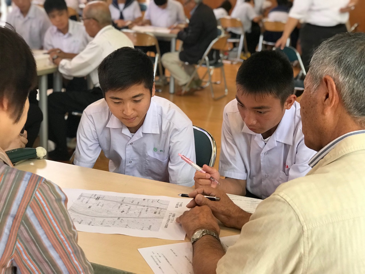 那珂川北中学校 クリーン作戦の打ち合わせ