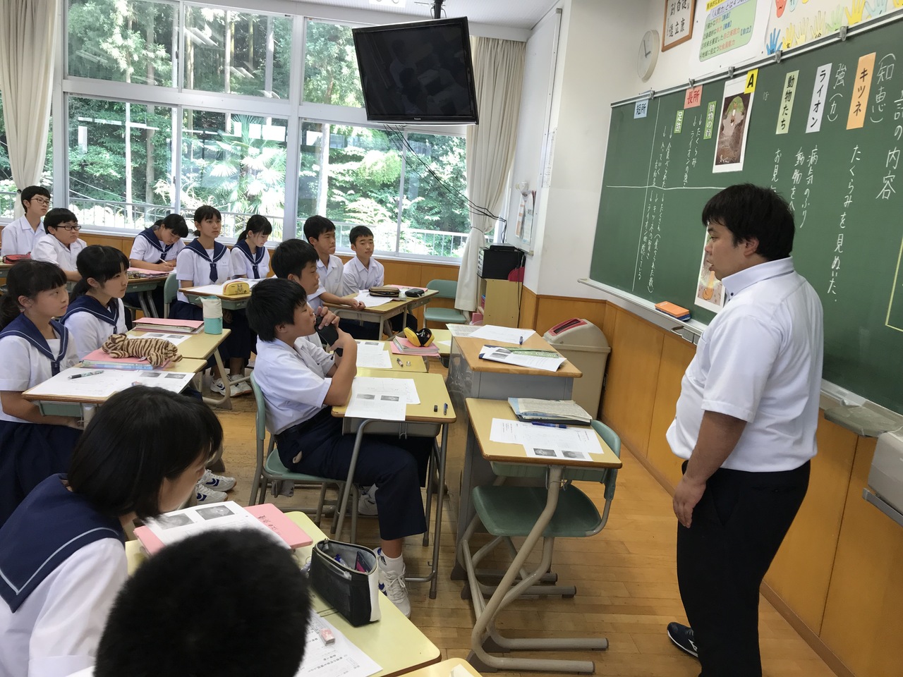 那珂川北中学校 授業参観の様子から