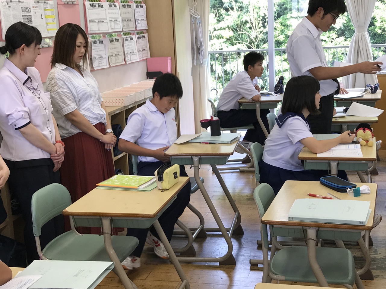 那珂川北中学校 授業参観の様子から