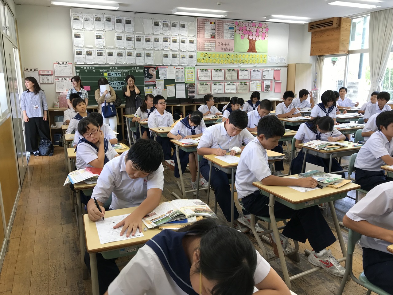 那珂川北中学校 授業参観の様子から