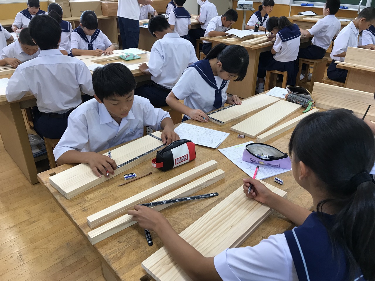 那珂川北中学校 授業の様子から