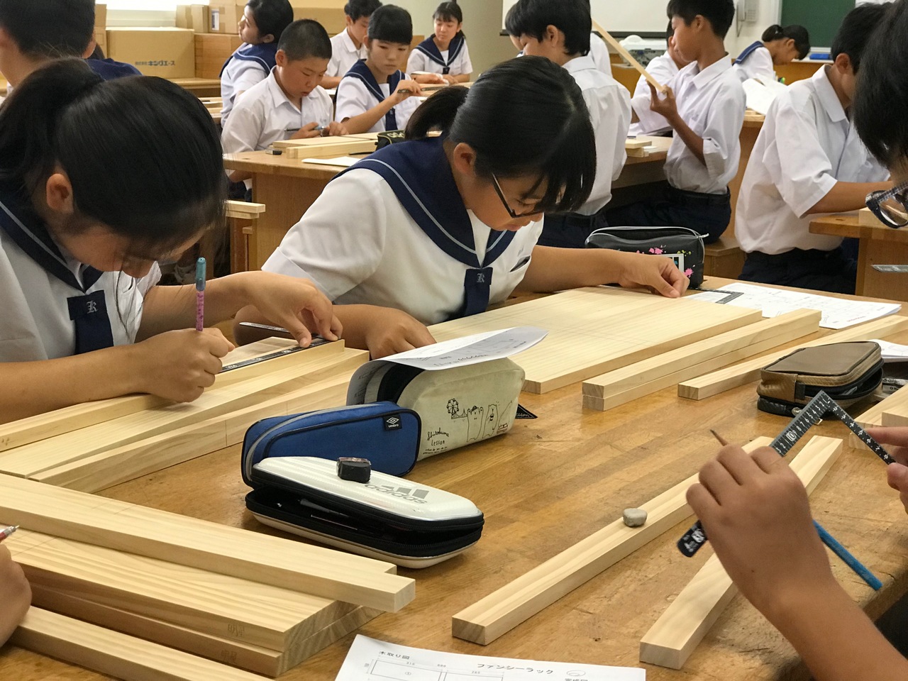 那珂川北中学校 授業の様子から