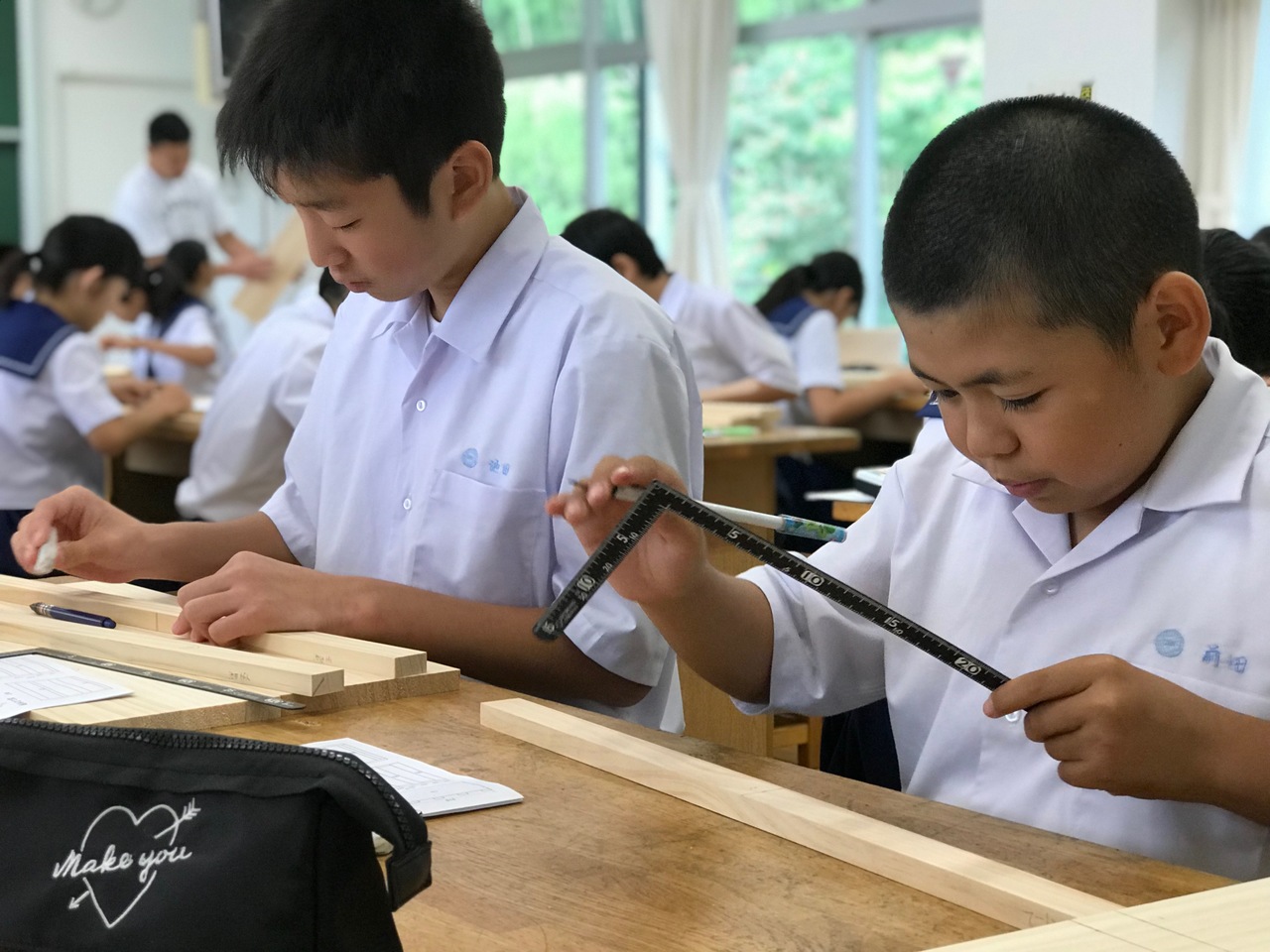 那珂川北中学校 授業の様子から