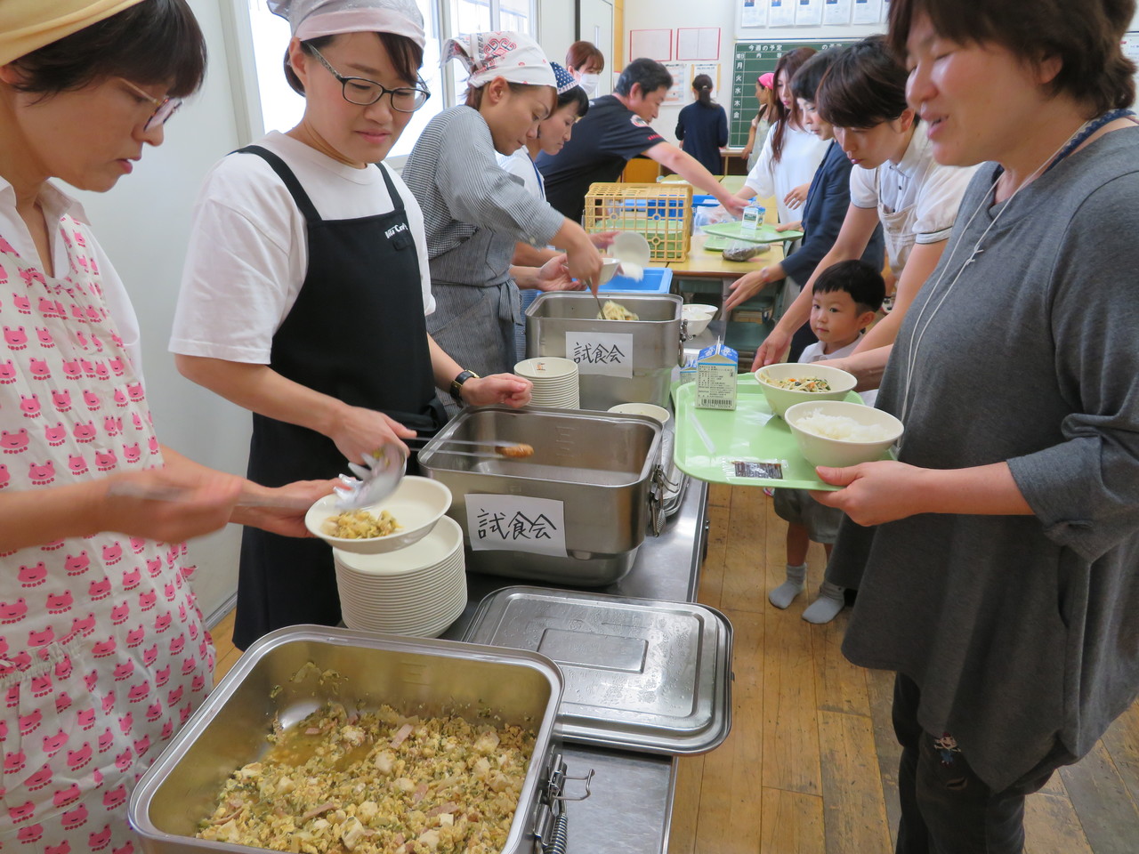 那珂川北中学校 給食試食会